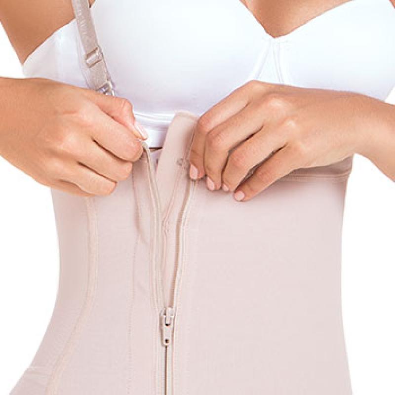 High Compress Garment Short With Zipper - 09143