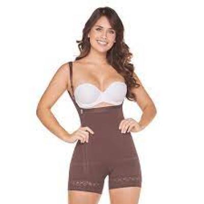 Postpartum Faja Open Breast Shapewear Bodysuit