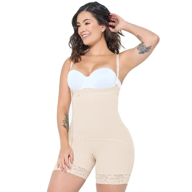 High Compress Garment Short With Zipper - 09143