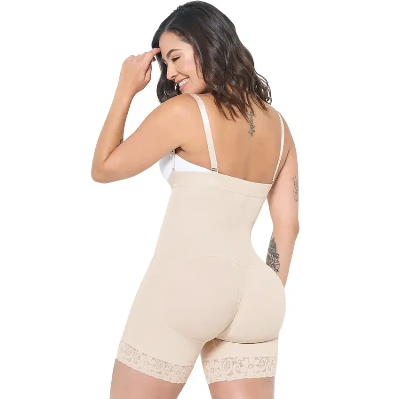 High Compress Garment Short With Zipper - 09143