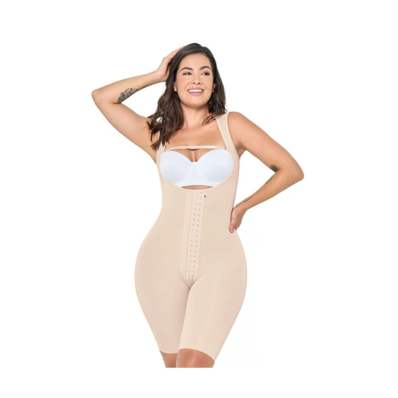 Mid-Thigh Girdle -Nan-sabkar Fabric Sleeveless