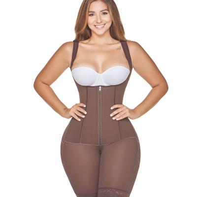Hourglass Zippered Girdle with Rods- RA003