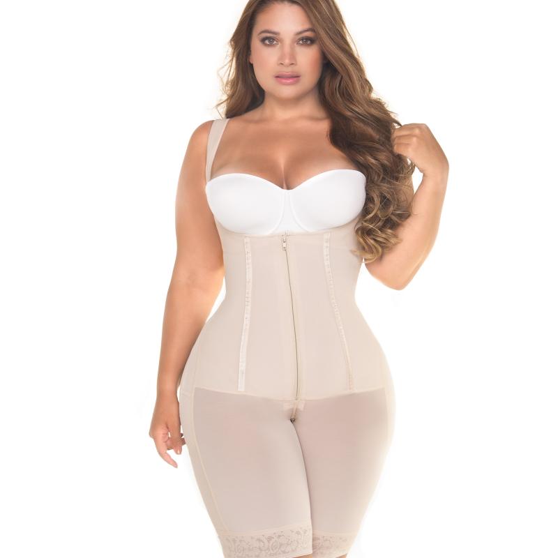 Hourglass Zippered Girdle with Rods- RA003