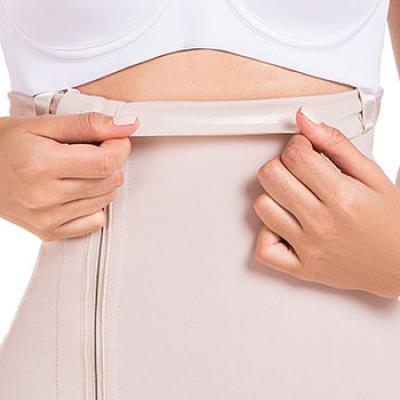 High Compress Garment Short With Zipper - 09143